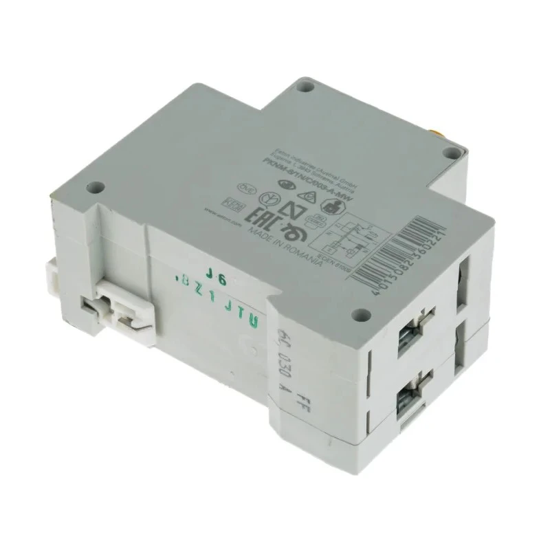 Eaton Residual Current Device PKNM Series 6A 2-Pole 30 mA Type C 10 kA 230V AC 236022 PKNM-6/1N/C/003-A-MW