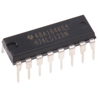 Texas Instruments 2-Element LS Logic Family Monostable Multivibrator 8mA Output 16-Pin PDIP SN74LS123N