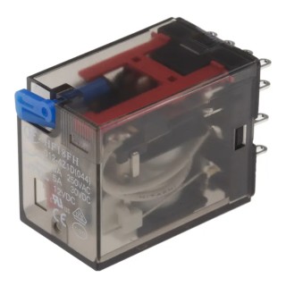 Hongfa Europe GMBH Chassis Power Relay, 12V DC Coil, 5A Switching Current, 4PDT Contact Configuration HF18FH0124Z1D