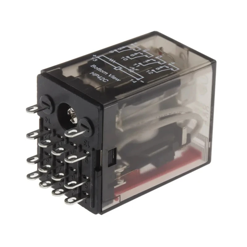 Hongfa Europe GMBH Chassis Power Relay, 12V DC Coil, 5A Switching Current, 4PDT Contact Configuration HF18FH0124Z1D