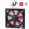 Soler&Palau HCFB Square Wall Mount Helix Fan 6830 m³/h Air Flow 65 dB Noise Level Duct Size 450 mm 010245 - HCFB/4-450/H