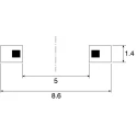 C & K Silver Tactile Switch Button 0.75 mm, SPST 50mA 32 V dc Surface Mount IP50 IP Rating 