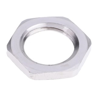 RS PRO Brass Cable Gland Locknut M16 Thread Nickel-Plated Brass Construction 127-164