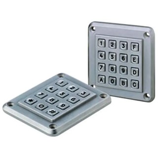 EOZ IP67 16 Key Anti-Vandal Metal Keypad with Zamak 5 Housing, Matrix Output, IP67 Protection IP67