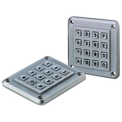 EOZ IP67 16 Key Anti-Vandal Metal Keypad with Zamak 5 Housing, Matrix Output, IP67 Protection IP67