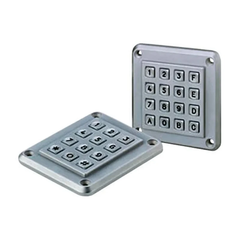 EOZ IP67 16 Key Anti-Vandal Metal Keypad with Zamak 5 Housing, Matrix Output, IP67 Protection IP67