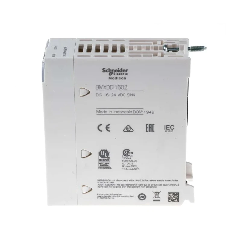 Schneider Electric PLC I/O Module M340 Discrete 24V DC BMXDDI1602