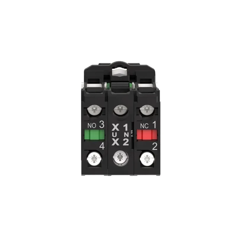 Schneider Electric Illuminated Push Button Switch, Blue LED, Spring Return, Panel Mount, 22 mm Cutout, SPDT, 24V XB5AW36B5