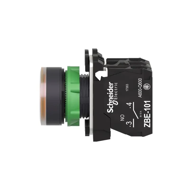 Schneider Electric Harmony XB5 Series Illuminated Push Button Switch, Spring Return, Panel Mount, 22 mm Cutout XB5AW35B5