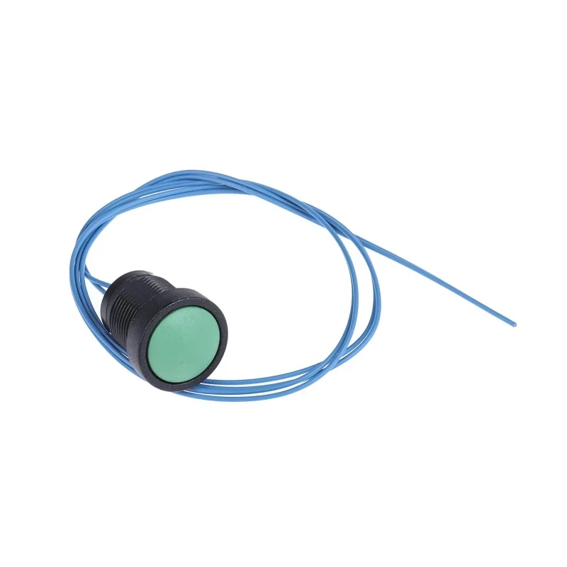 ITW Switches 49-59 Series Momentary Panel Mount Push Button Switch, SPST, 16 mm Cutout, Green Actuator, IP67, 250 V 49-59113