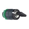 Schneider Electric Harmony XB5 2-position Latching Key Switch Head, 22 mm Cutout ZB5AG4D
