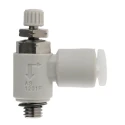 SMC AS Series Speed Controller Metric Stainless Steel Elbow Flow Regulator with One-Touch Connections AS1201FG-M5-04