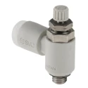 SMC AS Series Speed Controller Metric Stainless Steel Elbow Flow Regulator with One-Touch Connections AS1201FG-M5-04