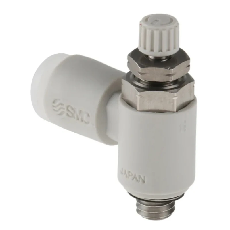 SMC AS Series Speed Controller Metric Stainless Steel Elbow Flow Regulator with One-Touch Connections AS1201FG-M5-04