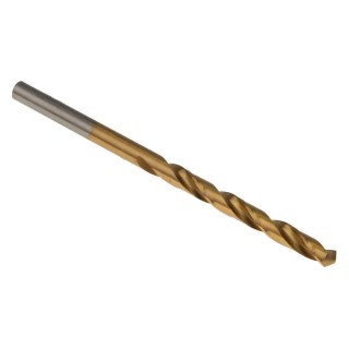 RS PRO High-Speed Steel (HSS) Titanium Nitride Coated Jobber Drill Bit 4.3mm Diameter, 80mm Overall Length, 47mm 213-815
