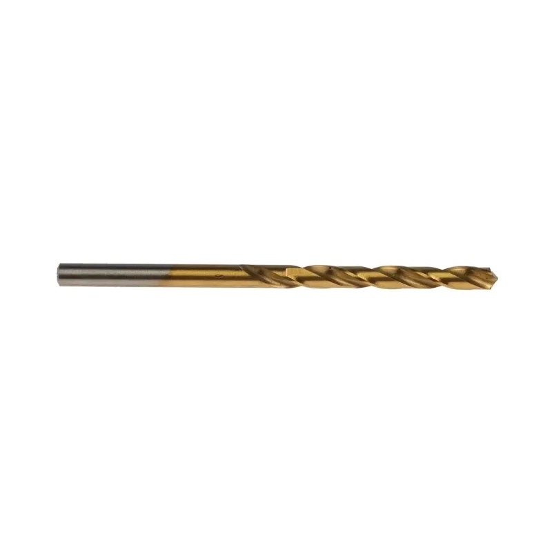 RS PRO High-Speed Steel (HSS) Titanium Nitride Coated Jobber Drill Bit 4.3mm Diameter, 80mm Overall Length, 47mm 213-815