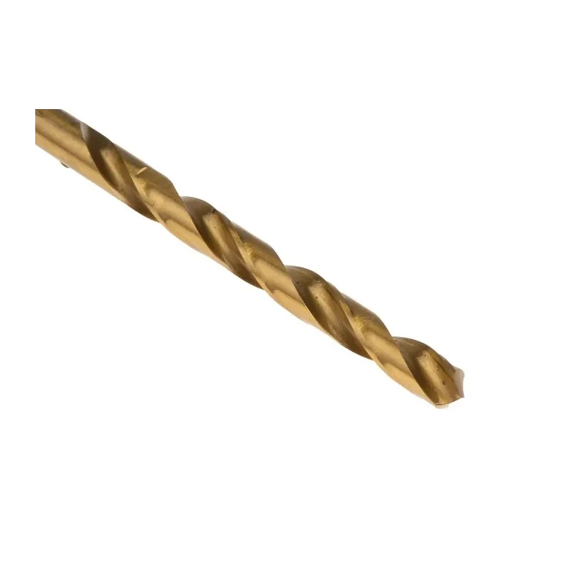 RS PRO High-Speed Steel (HSS) Titanium Nitride Coated Jobber Drill Bit 4.3mm Diameter, 80mm Overall Length, 47mm 213-815