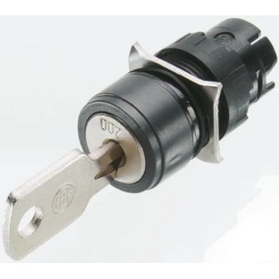Schneider Electric Harmony XB6 2-position Latching Key Switch Head 16 mm Cutout ZB6AGA