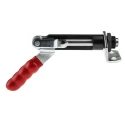 RS PRO 38 mm x 38 mm Steel Chrome Toggle Clamp with 450kg Holding Force 254-967
