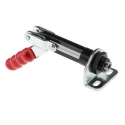 RS PRO 38 mm x 38 mm Steel Chrome Toggle Clamp with 450kg Holding Force 254-967