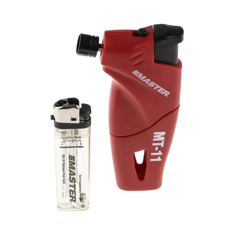 Master Mite Blow Torch 16oz Mini Rechargeable Gas Torch, Integrated Flint Igniter MT-11