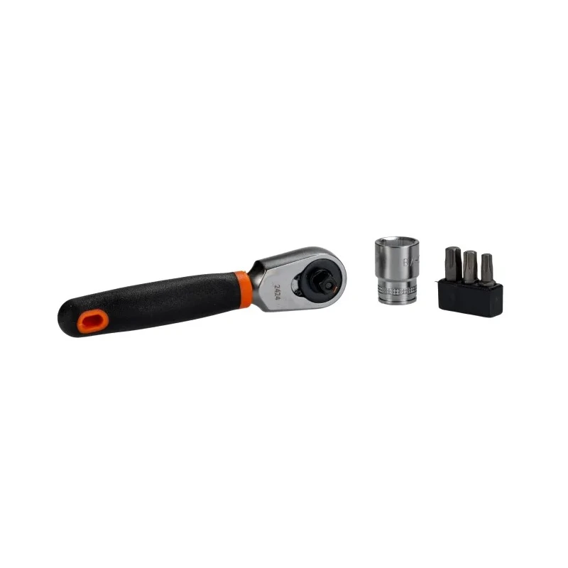 Bahco 25-Piece 1/4 in Standard Socket Set Alloy Steel, Matt Finish, 4 to 13 mm SL25