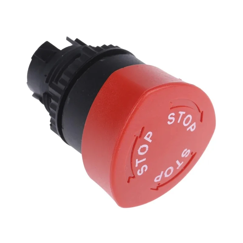 BACO Red Stop, Turn to Reset Push Button Head 22 mm Cutout Diameter IP66 