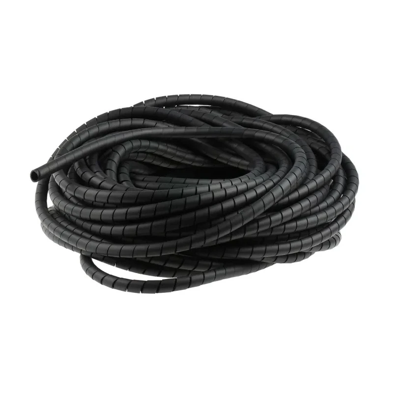 HellermannTyton Spiral Cable Wrap Polyethylene, Black, 9-10 mm Cable Diameter, 100 mm Bundle 161-43201 SBPEFR9-PE-FR-BK