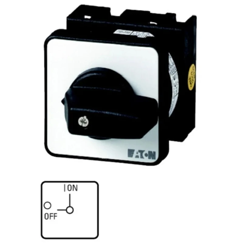 Eaton Cam Switch 2 Position 90 Degree Rotary Actuator 20A 690V AC Flush Mount T0 Series 78819002 T0-2-1/E/EZ-P1(RS332-149)