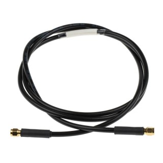 RS PRO Male SMA to Male SMA RG233 Coaxial Cable 1.5 m 50 Ω Black Terminated RG233