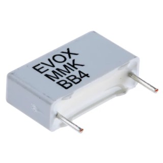 KEMET MMK Film Capacitor, 100 nF, ±10% Tolerance, 400 V DC 200 V AC, Through Hole MMK15104K400B04L4BULK