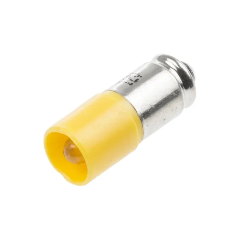 RS PRO Yellow Indicator Lamp Single Chip, 12 V AC/DC, Midget Groove Base, 6 mm Diameter 204-142
