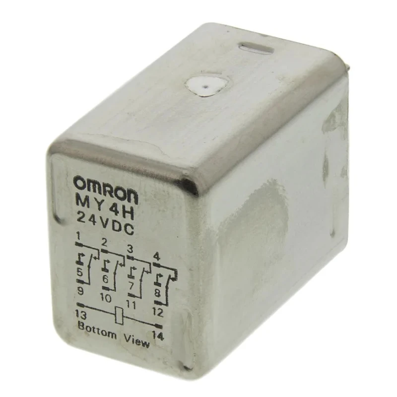 Omron Panel Power Relay 24V dc Coil Voltage 3A Switching Current 4PDT Contact Configuration MY4H 24VDC