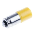 RS PRO Yellow Indicator Lamp Single Chip, 12 V AC/DC, Midget Groove Base, 6 mm Diameter 204-142