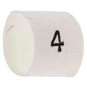 TE Connectivity Heatshrink Pre-Printed Cable Marker White for 2-6 mm Cable TRSA-1019/E/1/4