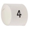 TE Connectivity Heatshrink Pre-Printed Cable Marker White for 2-6 mm Cable TRSA-1019/E/1/4