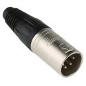 RS PRO Cable XLR Connector, Straight Orientation, 4 Contacts, Male, 50V, 10A, Silver over Nickel Plating NC4MX