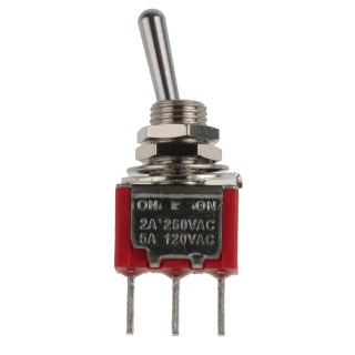 RS PRO Toggle Switch PCB Mount On-On SPDT Through Hole Terminal 26 V DC 250 V AC 401-703