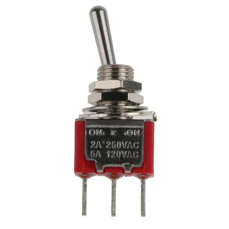 RS PRO Toggle Switch PCB Mount On-On SPDT Through Hole Terminal 26 V DC 250 V AC 401-703