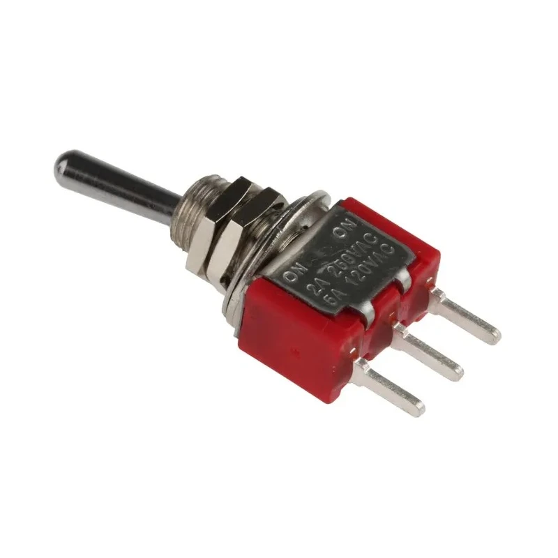 RS PRO Toggle Switch PCB Mount On-On SPDT Through Hole Terminal 26 V DC 250 V AC 401-703