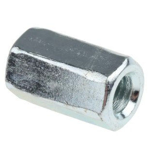 RS PRO 30 mm Bright Zinc Steel Coupling Nut M10 276-544