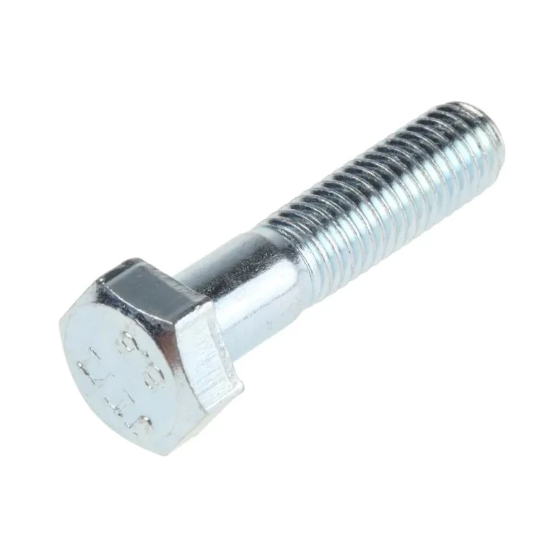 RS PRO Bright Zinc Plated Steel Hex Bolt M8 x 35 mm 8.8 Grade DIN 931 279-587