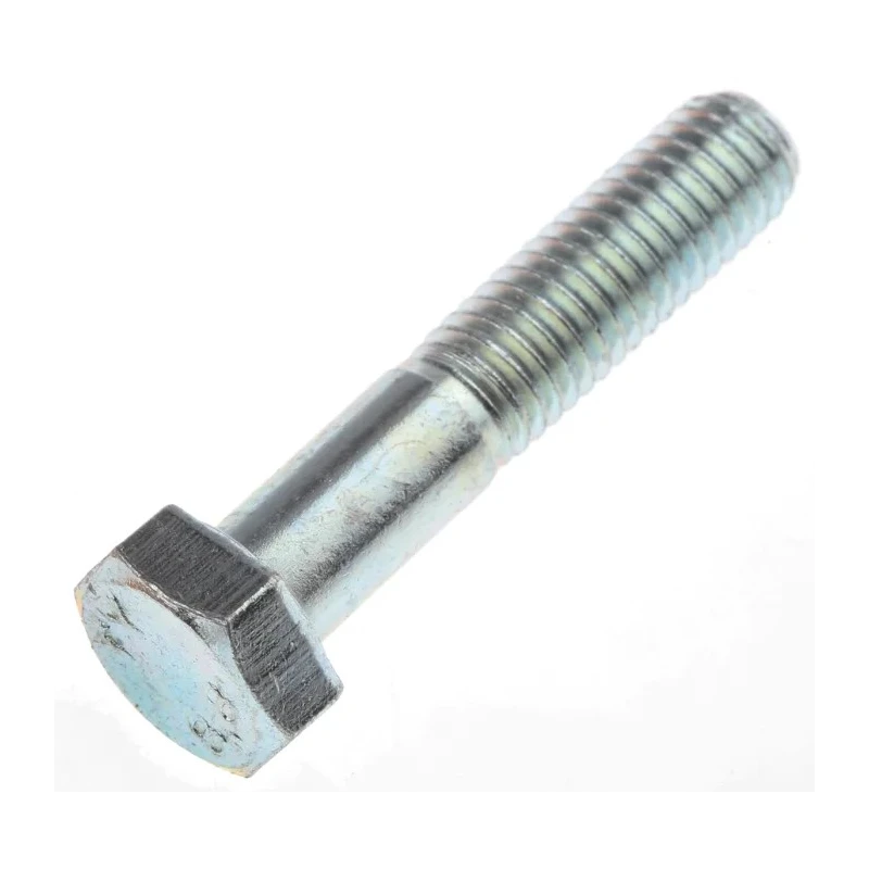 RS PRO Bright Zinc Plated Steel Hex Bolt M8 x 40 mm 8.8 Grade DIN 931 279-593