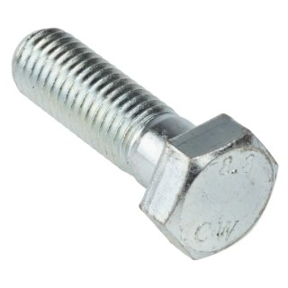 RS PRO Bright Zinc Plated Steel Hex Bolt M12 x 40 mm 304 Grade DIN 931 279-767