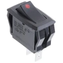 RS PRO SPST On-Off Rocker Switch Panel Nylon Housing Quick Connect Terminals IP66 16A 250V ac 419-700