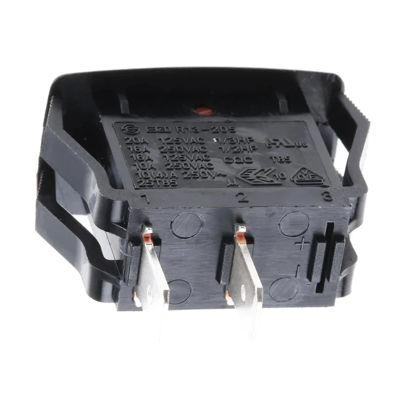 RS PRO SPST On-Off Rocker Switch Panel Nylon Housing Quick Connect Terminals IP66 16A 250V ac 419-700