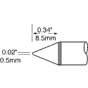 Metcal Soldering Iron Tip 0.5 mm Conical 8.5 mm Length SFV-CN05