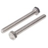 RS PRO Plain Stainless Steel Hex Bolt M8 x 70 mm DIN 933 289-045
