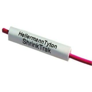 HellermannTyton Yellow Print Heat Shrink Labels 24 mm Width, 24 mm Length, 500 Per Pack 553-50022 HST6-2YE-S-PO-X-YE