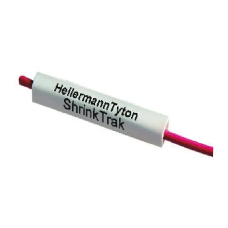 HellermannTyton Yellow Print Heat Shrink Labels 24 mm Width, 24 mm Length, 500 Per Pack 553-50022 HST6-2YE-S-PO-X-YE